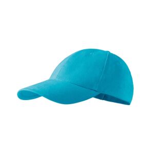 Sapca unisex Twill pieptanat,Malfini, 100% bumbac, 6 paneluri Turcoaz reglabilă 120621472 - Șepci de baseball pentru bărbați