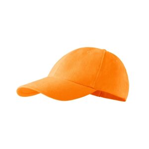 Sapca unisex Twill pieptanat,Malfini, 100% bumbac, 6 paneluri Portocaliu deschis reglabilă 120621529 - Șepci de baseball pentru bărbați