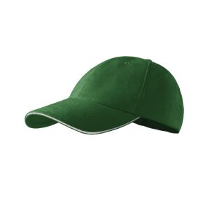 Sapca unisex, Sandwich 6P 306, Malfini Verde sticla reglabilă 120621550 - Șepci de baseball pentru bărbați