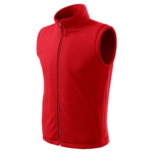 Next polár mellény unisex piros 3XL