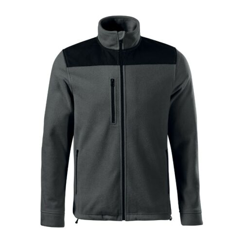 Effect unisex polár dzseki acélszürke színben, 3XL méretben, elülső nézet - Malfini