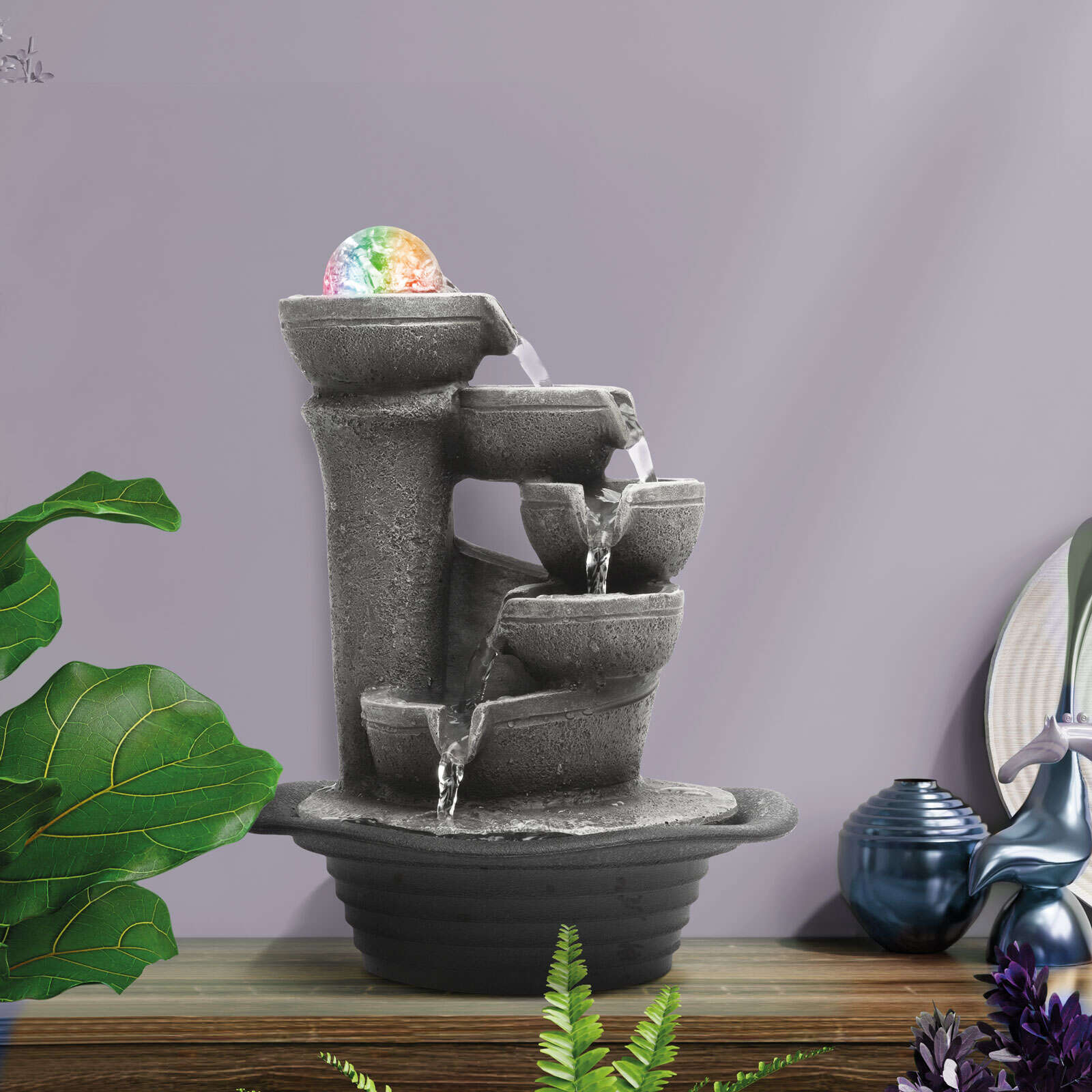 OTTHONI CSOBOGÓ LED-DEL,ÜVEGGOLYÓVAL