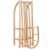 Unassembled Bükkfa 90cm Wooden Sled with Backrest