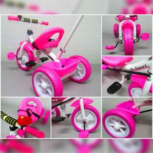 Tricikli vezetőrúddal - rózsaszín 40941699 Triciklik - Lány