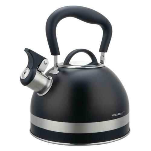 Kinghoff teáskanna, sípszóval - 1.8L - fekete (KH-1858) 120654492
