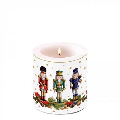 Ambiente szakállas Diótörő gyertya világítással, 8x7,5cm