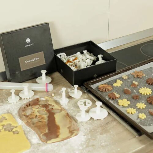 CookiePro sütemény- és dekorációkészítő készlet, 47 darabos, sütemények, torták és egyéb desszertek készítéséhez - Konyha és étkezés