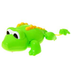Green crocodile bath toy with moving limbs, perfect for bath time fun - Babies & Toddler