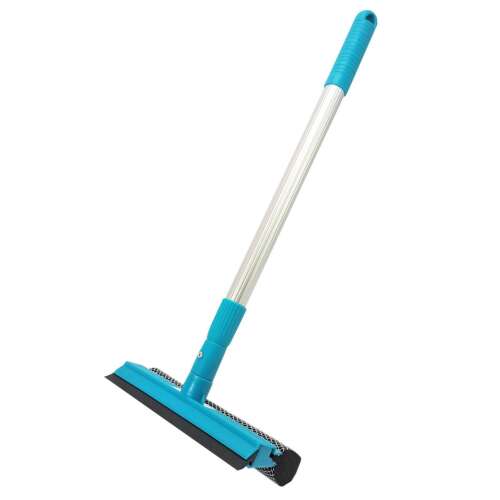 Alpina teleszkópos ablaktisztító, kék és ezüst színben, szivaccsal és gumilappal