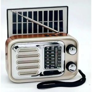 Vintage Solarradio mit AM-, FM- und KW-Bändern, Modell NS-7009 - Radios