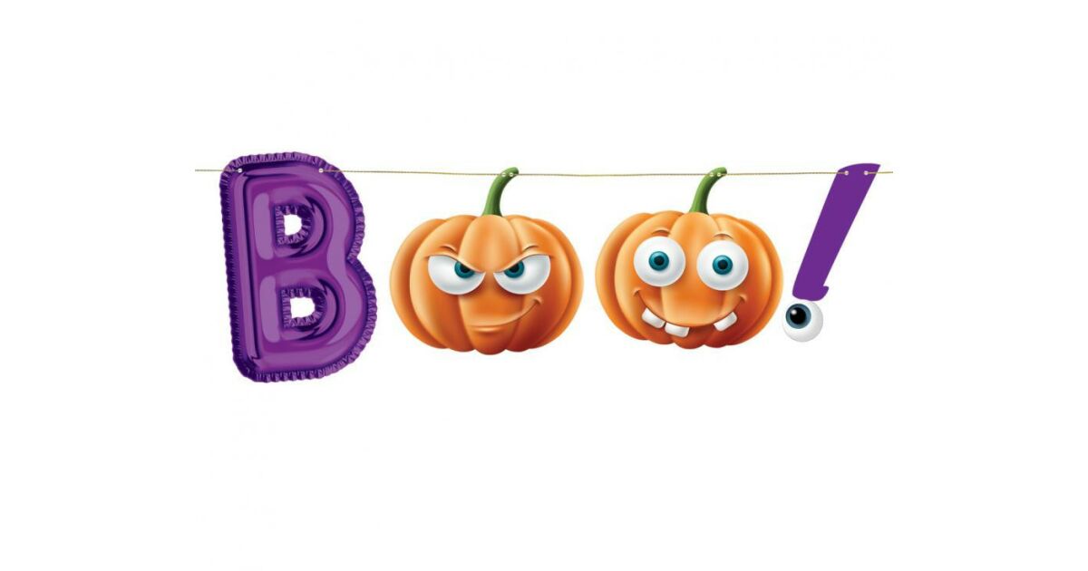Halloween Boo papír felirat 150 cm | Pepita.hu