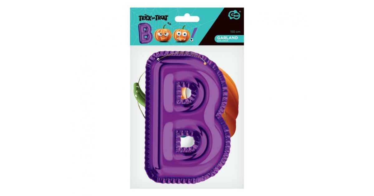 Halloween Boo papír felirat 150 cm | Pepita.hu