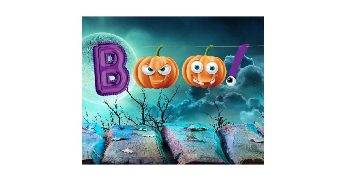 Halloween Boo papír felirat 150 cm | Pepita.hu
