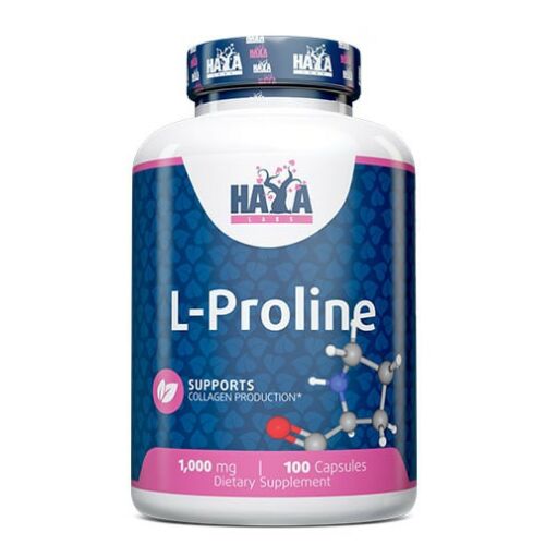 Haya Labs - L-Proline 1000mg / 100caps - Ízületvédő 120717545