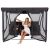 Springos® swing bed mosquito net, grey, with zipper, for GS0025 GS0026 swing beds