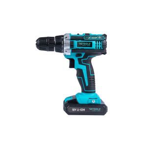 Detoolz 18V akkumulátoros fúró-csavarozó, 1,3Ah Li-Ion akkumulátor, 10mm tokmány - DDT