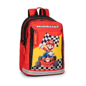 Super Mario Mariokart Red Schulrucksack - Vorderansicht - Nonbrand Schultaschen, Ranzen