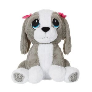 Plüss kutya, rózsaszín szalagokkal, Pol Pol Pol Pol Pol, 3 éves kortól, 50x34x50cm