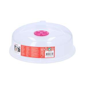 Alpina Microwave Lid, 26cm, Clear Plastic, with Steam Vents, for Reheating Food - Food cover