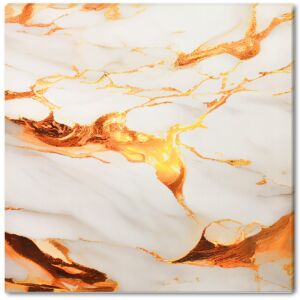 Самозалепваща плочка с мраморен ефект, златист и кремав цвят, 60x60 cm, <product_name> - Декорация