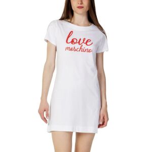 Dámske tričkové šaty Love Moschino W592927 XS INTL White 120726447 - Dámske oblečenie