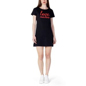 Dámske tričkové šaty Love Moschino W592927 XL INTL Black 120726473 - Dámske oblečenie