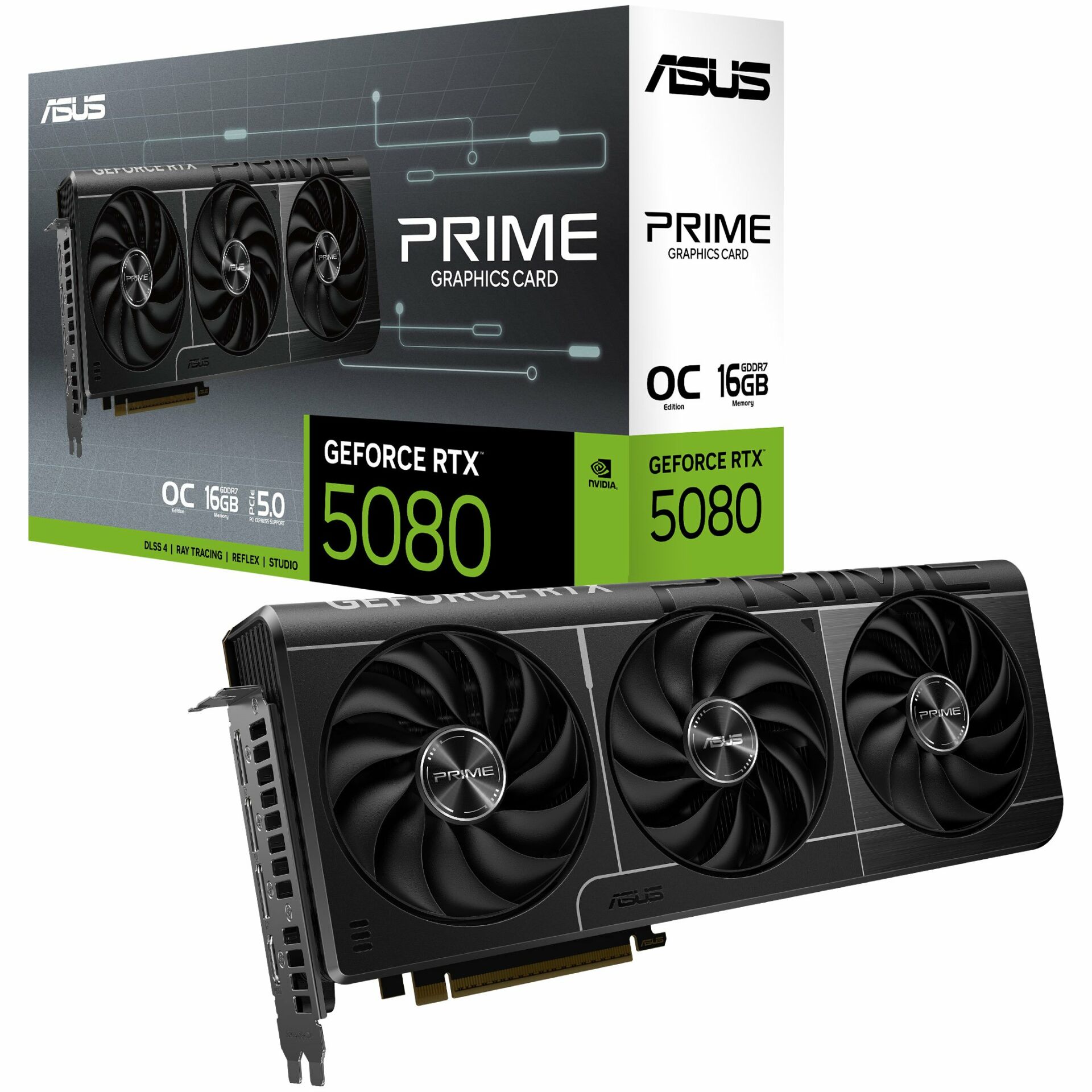 ASUS PRIME GeForce RTX 5080 videókártya O16G - 16GB GDDR7