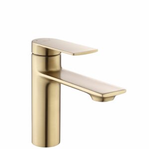 REA Storm GOLD BRUSH Low Badarmatur, modernes Design - WC-Sitze, Duschkabine, Wasserhahn, Duschtür, Badezimmerschrank, Wäschekörbe und Brausegarnitur