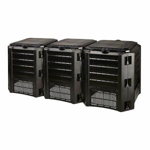 Compostor modular cu trei camere 1200L negru - Prosperplast Compostatoare