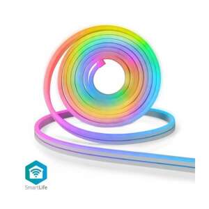 SmartLife 5m RGB LED Neon Strip, flexibil, impermeabil, controlat prin aplicație, sincronizare muzică - Benzi cu LED-uri