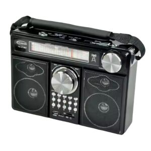 Retro Rádió MP3, TF, Világítás funkció YG372 Fekete