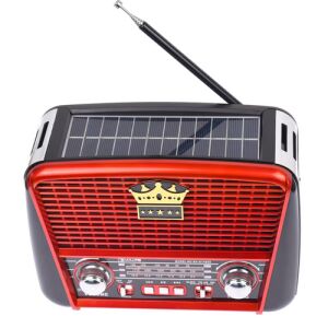 Solar-Bluetooth-Radio, MP3-Radio RX-455S Rot