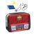 Goloone RX-455S solarbetriebenes Bluetooth-Radio mit MP3-Player, rote Farbe, Vorderansicht