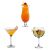 Set 12 pahare, cu picior, pentru cocktail, Excellent Houseware 120761398