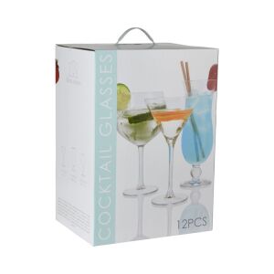 Set mit 12 Cocktailgläsern mit Stiel, Excellent Houseware 120761398 - Gläser