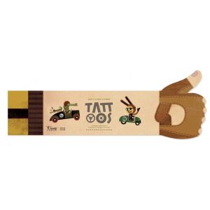 Londji Tatuaje Cursa auto ideiglenes tetoválások gyerekeknek, vicces autó mintákkal - Londji