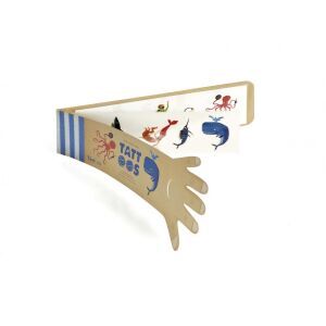 Londji Tatuaje Ocean ideiglenes tetoválások gyerekeknek, tengeri állatokkal, mint polip, bálna és hal - Londji