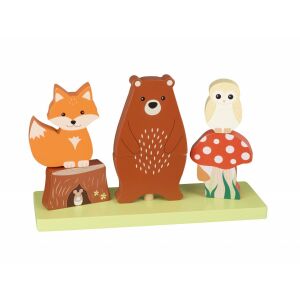 Stapelspielzeug aus Holz mit Waldtieren, Orange Tree Toys