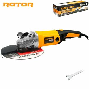 ROTOR RAG2250 2250W sarokcsiszoló 230mm-es koronggal, sárga és fekete színben, tartozékokkal - Rotor