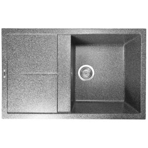 ELEFANT PREMIUM SELENA 7850 Gránit kompozit konyhai mosogató Grafit színben - Építkezés & Felújítás