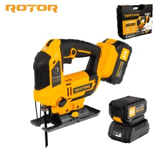 ROTOR RJS21 21V akkumulátoros fűrész, akkumulátorral és töltővel - Rotor