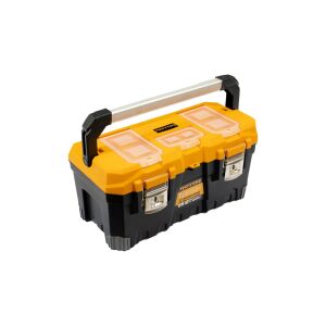 ROTOR RTB-4017 szerszámos láda, 46.63 liter, fekete és sárga színű, alumínium fogantyúval és zárakkal - Rotor