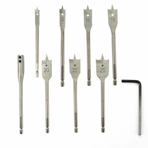 Lapos fúrókészlet fához 9 db 10-25mm ROTOR RBP9 120767167 - Rotor