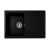 ELEFANT PREMIUM VERONA 7850 fekete gránit kompozit konyhai mosogató, felülnézet