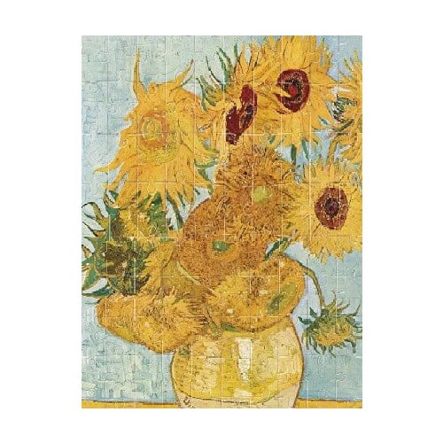 Londji Van Gogh Napraforgók mikro puzzle, 100 darabos