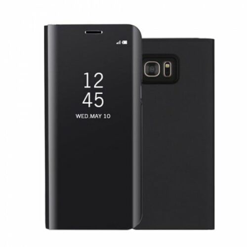 Fekete Tükör Flip Tok Apple iPhone XS Max-hoz - Flippy