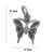 Pandantiv din Argint 925 Jolie Silver, Model Fluture, 17 x 17 mm, 0.9 g 120769662
