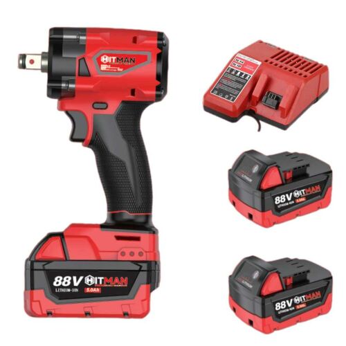 Hitman HT-M18-6806XC akkumulátoros ütvecsavarozó, 950Nm, 88V, 1/2 colos meghajtás, két akkumulátorral és töltővel