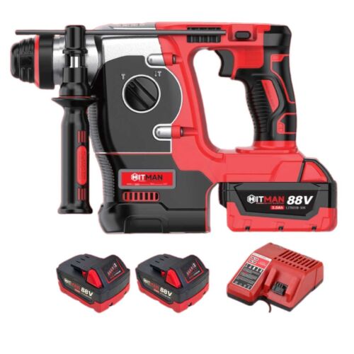 Hitman HT-M18-6828XC Akkumulátoros Fúrókalapács, 2 Akkumulátor és Töltő, SDS-Plus