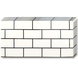 10 db öntapadós tapéta utánzat márványszalag, vízálló, modern kivitel, könnyen felszerelhető, erős ragasztó, 2 mm vastag, 1,8 m2 fedőfelület, 30 x 60 cm, fekete/fehér